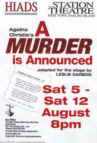 HIADS poster for A Murder is Announced