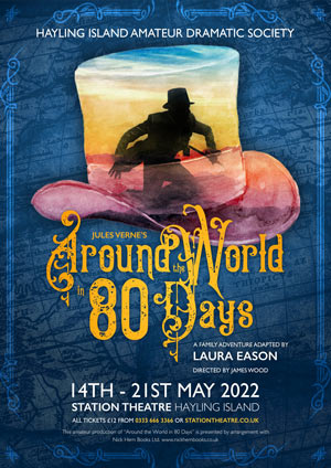 Hayling Island What's On Event Around the World in 80 Days Poster